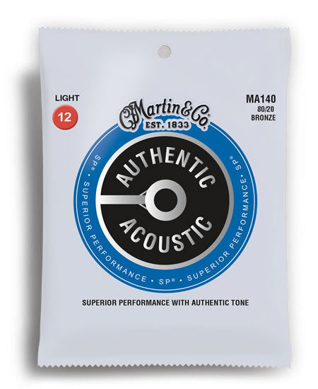 Martin Authentic Acoustic SP 80/20 Bronze Light Guitar String Set (12-54)