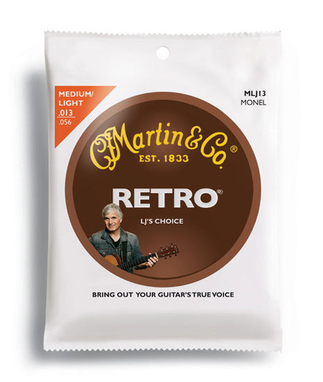 Martin Retro "Laurence Juber" Medium Light Guitar String Set (13-56)