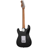 Mooer MSC10 ST-Style Electric Guitar in Black with White Scratch Plate