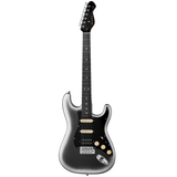 Mooer MSC10 ST-Style Electric Guitar in Dark Silver