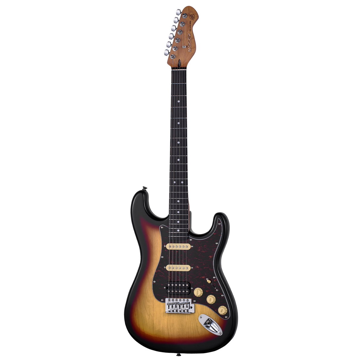 Mooer MSC10 ST-Style Electric Guitar in Tobacco Sunburst