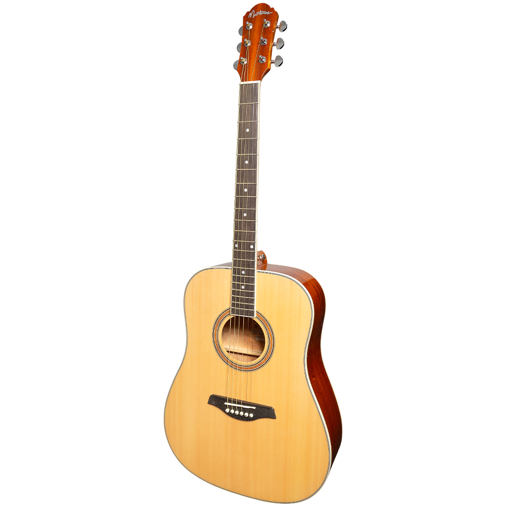 Martinez '41 Series' Dreadnought Acoustic Guitar Gloss Finish (Natural Gloss)