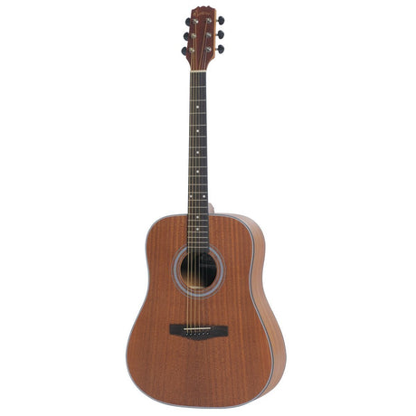 Martinez 'Mahogany Series' Mahogany Acoustic Dreadnought Guitar (Natural Satin)-MD-32M-NST