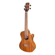 Martinez 'Southern Belle 8 Series' Koa Solid Top Electric Cutaway Tenor Ukulele with Hard Case (Natural Gloss)-MSBT-8C-NGL