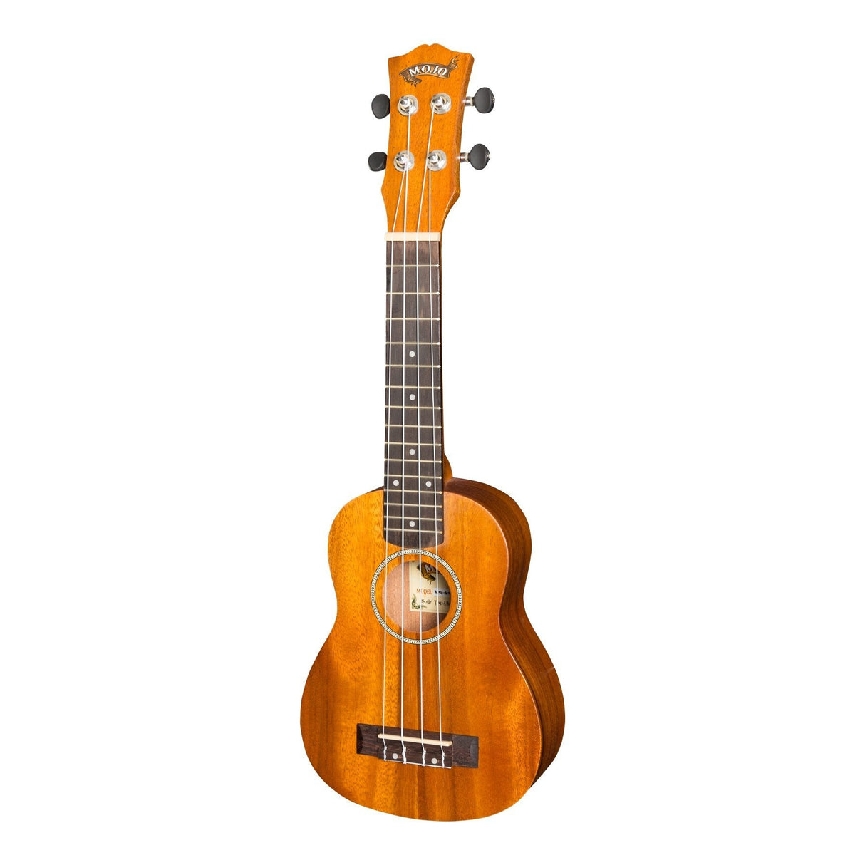 Mojo 'K20 Series' All Koa Electric Soprano Ukulele (Natural Satin)-MSU-K20P-NST