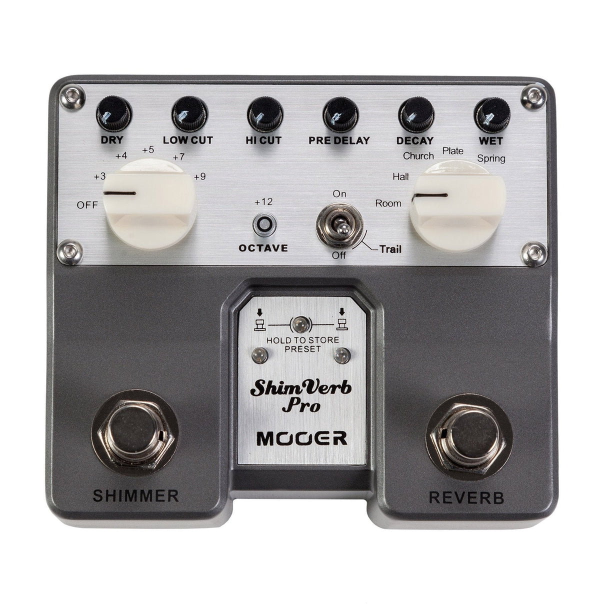 Mooer Shimverb Pro Reverb Dual Guitar Effects Pedal-MEP-SVPRO