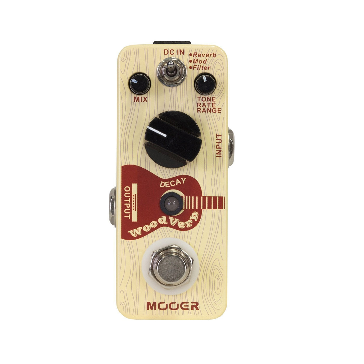 Mooer WoodVerb Acoustic Reverb Micro Guitar Effects Pedal-MEP-WV