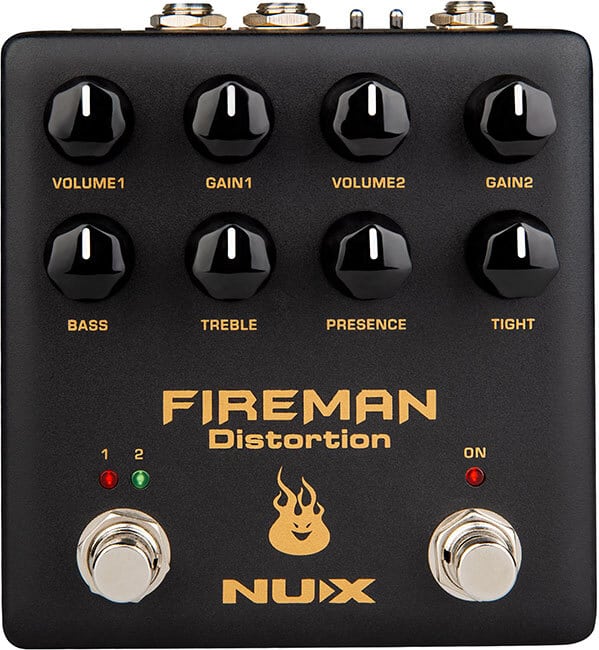 NU-X Verdugo Series Fireman Dual Channel Distortion Effects Pedal