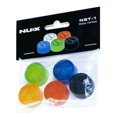 NU-X Pedal Topper Footswitch Caps Assorted Colours - Pk 5