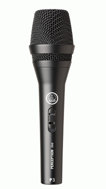 AKG P3S DYNAMIC SUPERCARDIOID MIC W/SWITCH