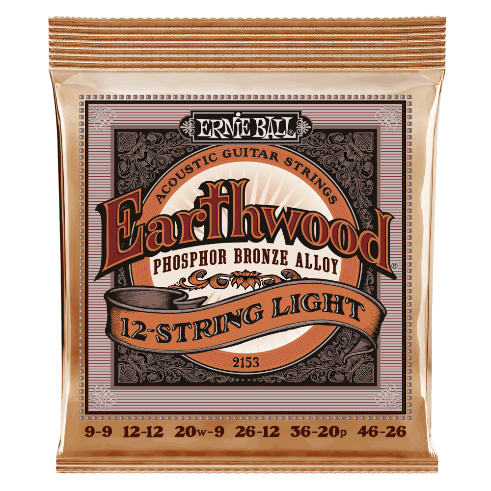 Ernie Ball Earthwood 12-String Light Phosphor Bronze Acoustic Guitar Strings