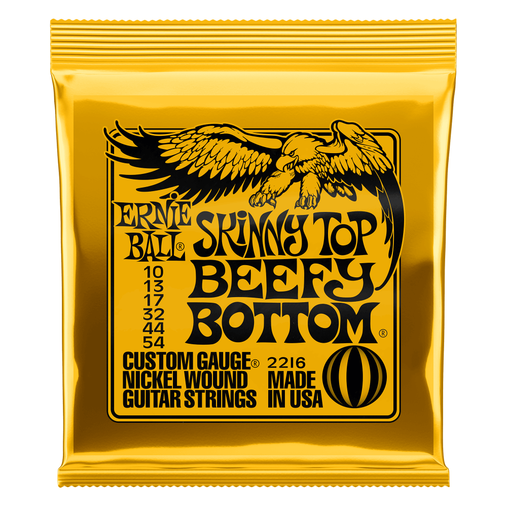 Ernie Ball Skinny Top Beefy Bottom Slinky Nickel Wound Electric Guitar Strings 10 - 54 Gauge