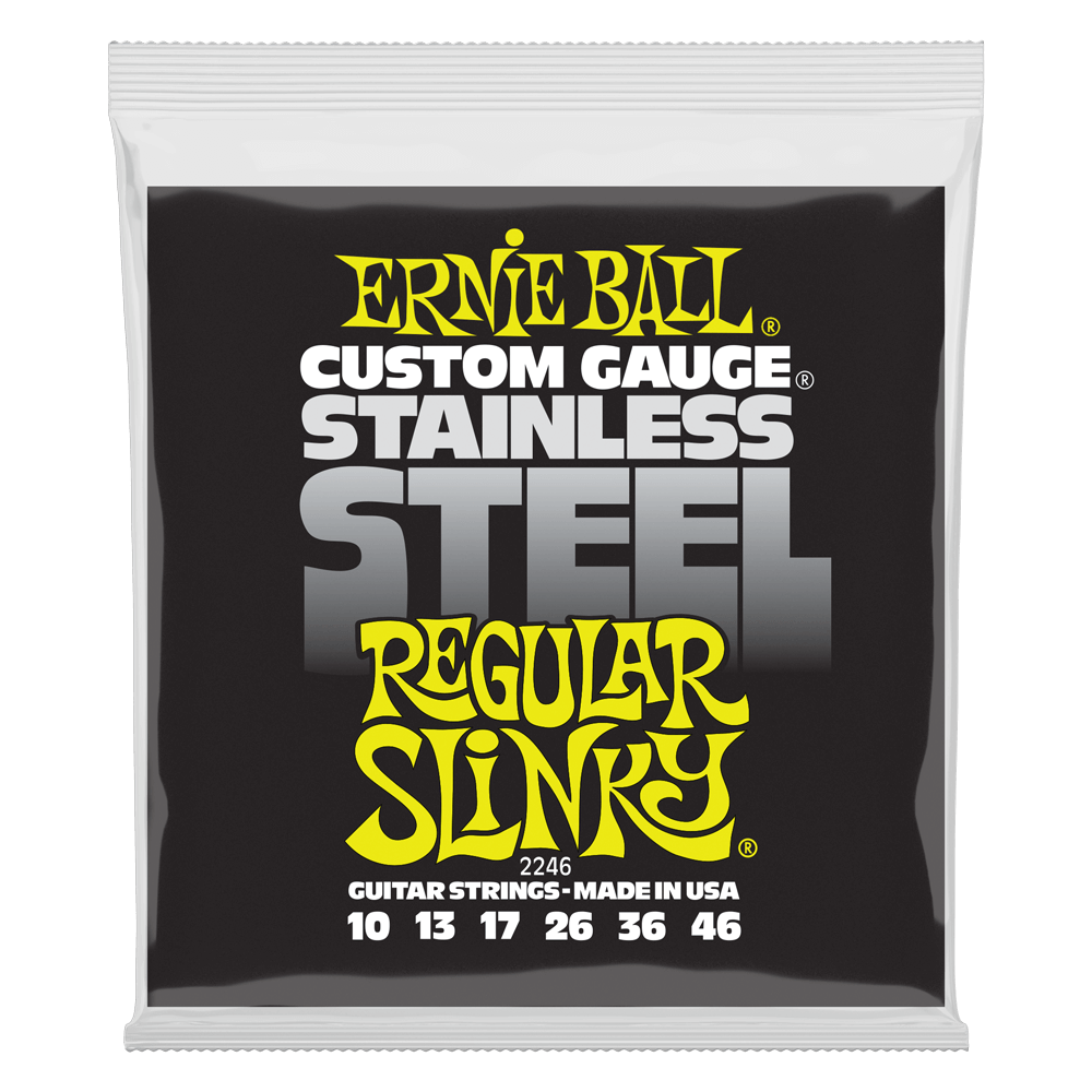 Ernie Ball Regular Slinky Stainless Steel Wound Electric Guitar Strings