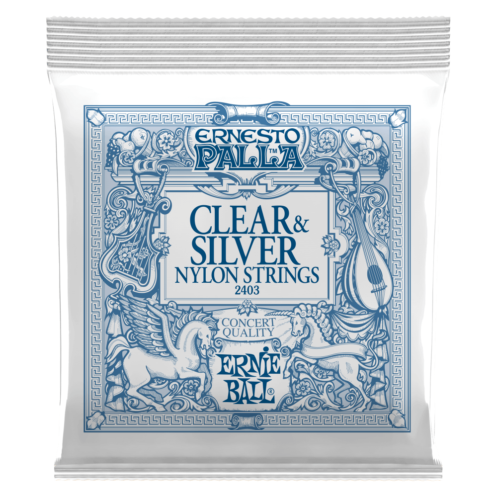 Ernie Ball Ernesto Palla Clear and Silver Nylon Classical Guitar String