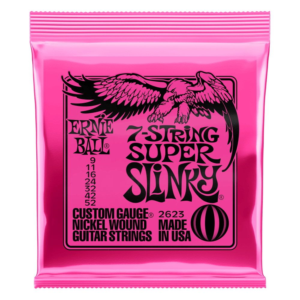 Ernie Ball 7-String Super Slinky Nickel Wound Set .009 - .052 Gauge