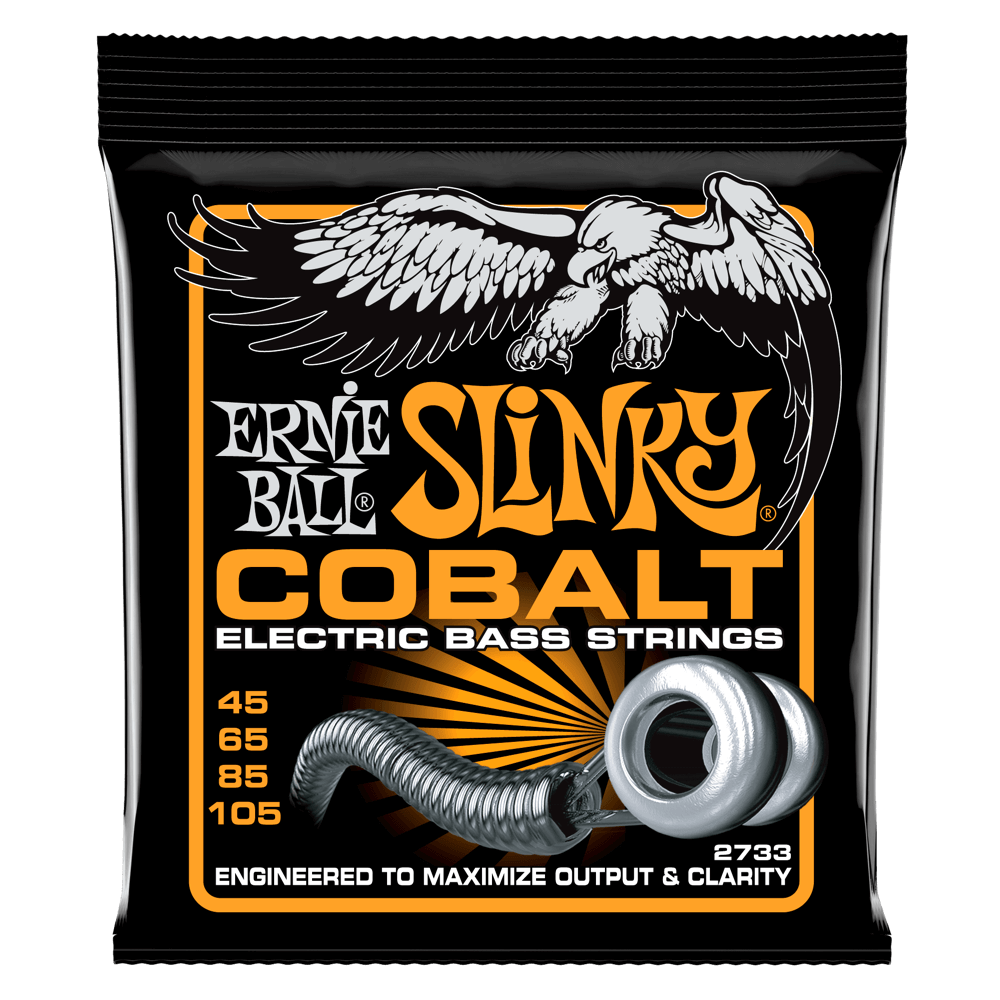 Ernie Ball Hybrid Slinky Cobalt Electric Bass Strings, 45-105 Gauge