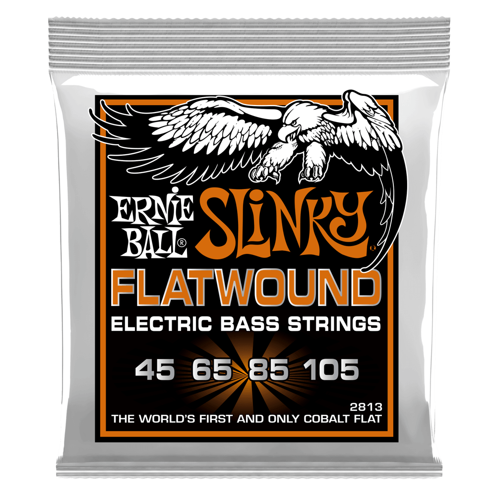 Ernie Ball Hybrid Slinky Flatwound Electric Bass Strings, 45-105 Gauge