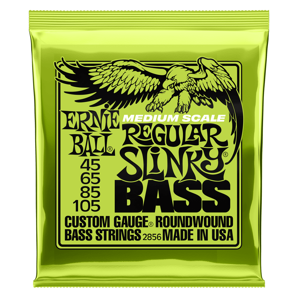 Ernie Ball Regular Slinky Nickel Wound Medium Scale Bass Strings - 45-105 Gauge