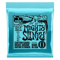 Mighty Slinky Nckl Wnd Elec Gtr Strings 3 Pk 8.5 40