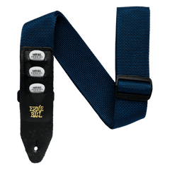 Ernie Ball Navy Pickholder Polypro Guitar Strap