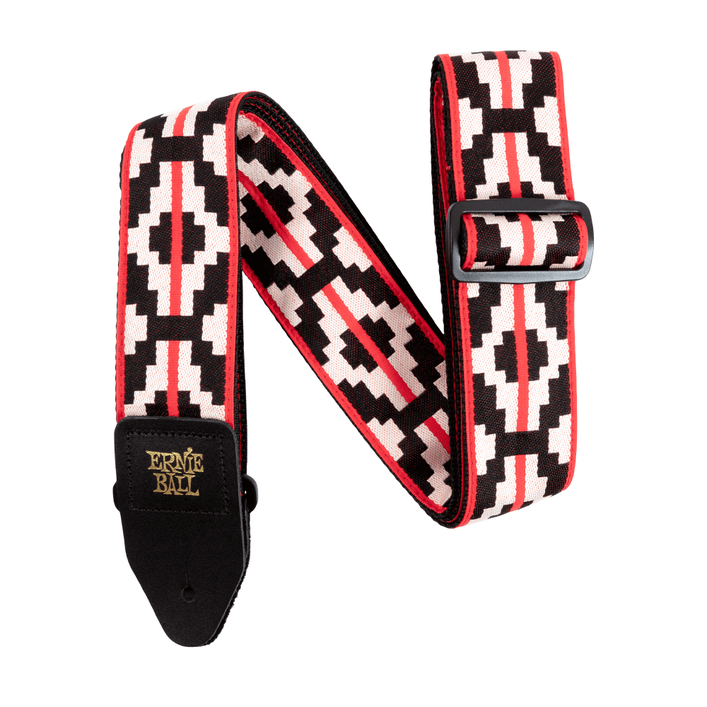 Ernie Ball Ristra Red Jacquard Strap