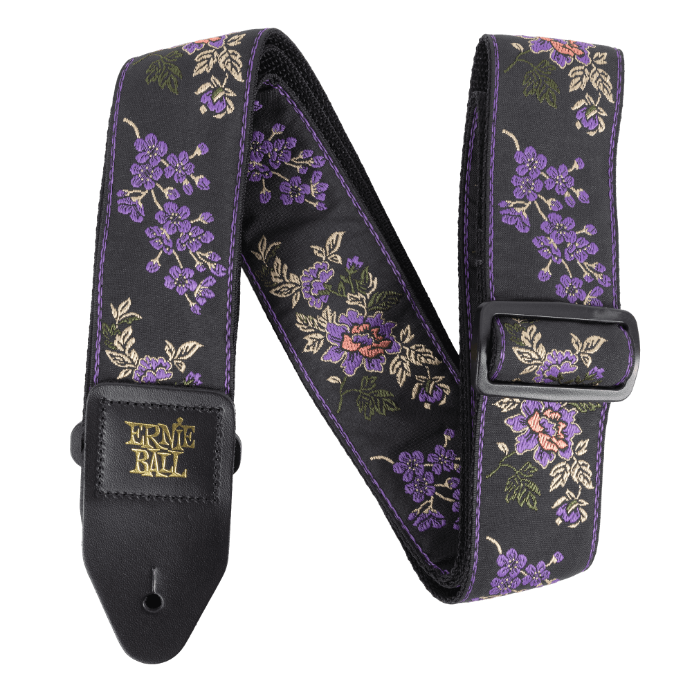 Classic Jacquard Guitar/Bass Strap - Lavender Blossom