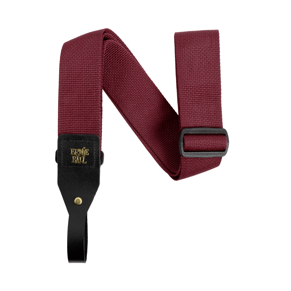 Ernie Ball Polypro Acoustic Guitar Strap - Burgundy