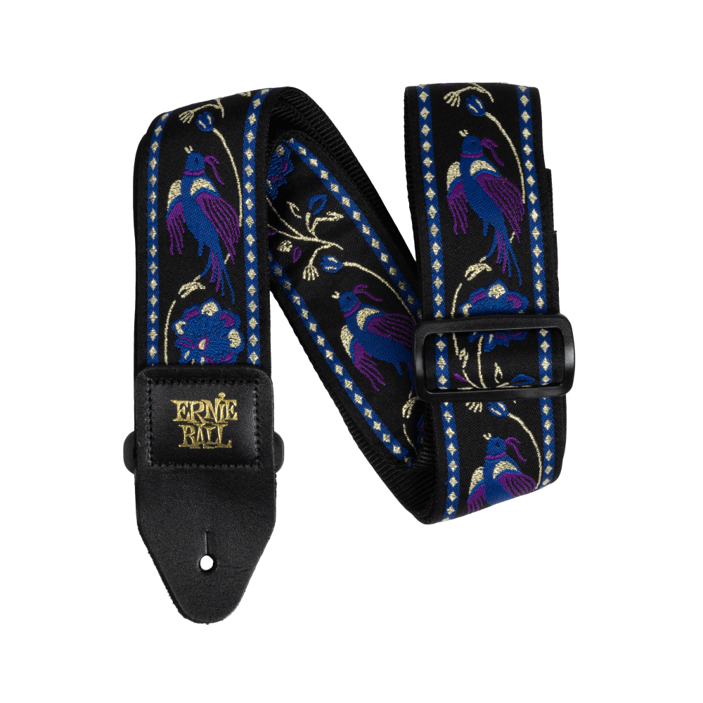 Classic Jacquard Guitar/Bass Strap - Purple Pleasant Pheasant