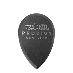 Ernie Ball 1.5 mm Teardrop Prodigy Picks 6 Pack in Black