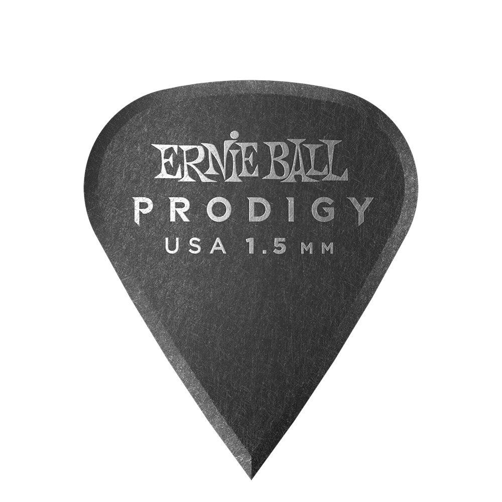 Ernie Ball 1.5 mm Sharp Prodigy Picks 6 Pack, Black