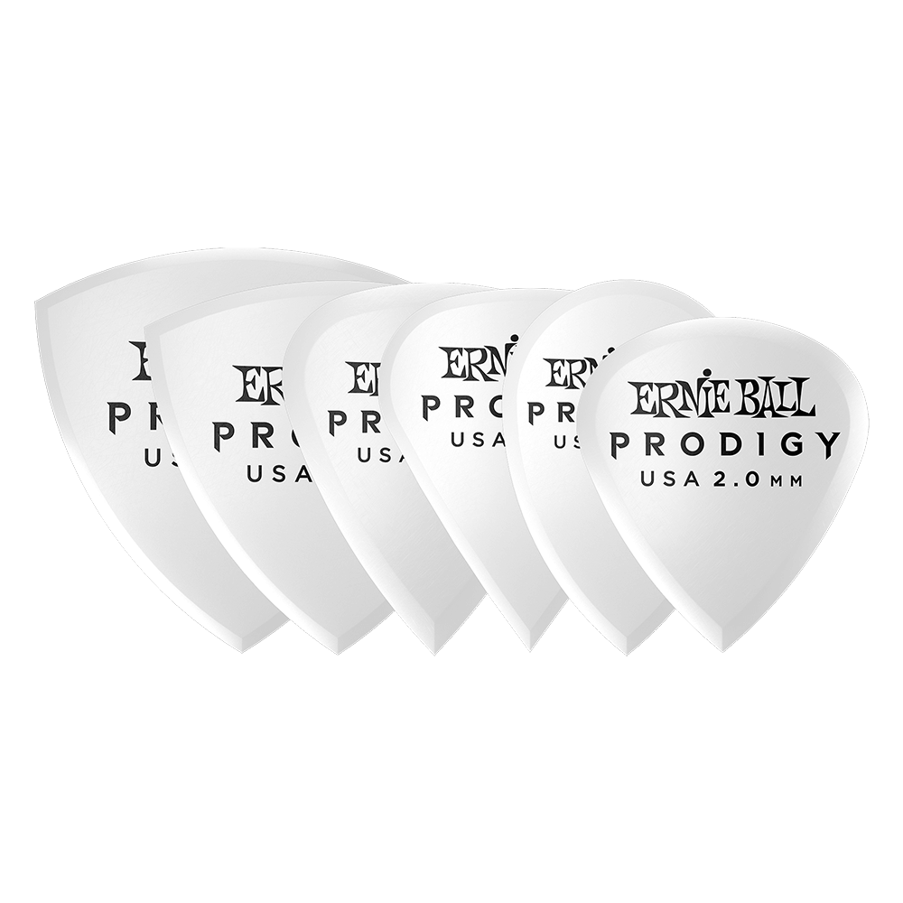 Ernie Ball 1.5 mm Multipack Prodigy Picks 6 Pack, Black