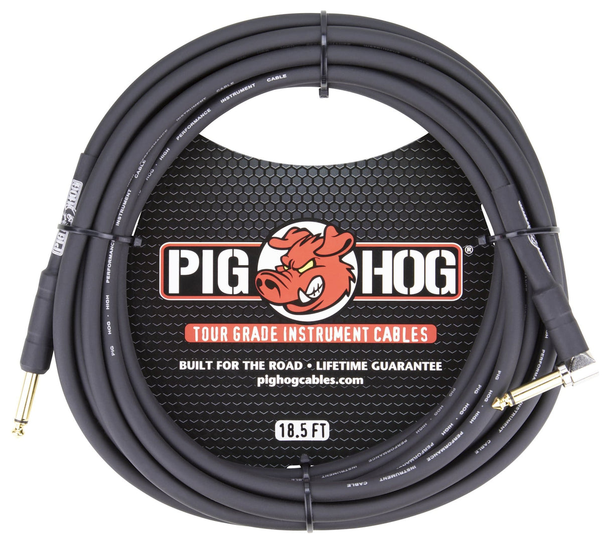 Pig Hog 18.5 ft Right Angle Instrument Cable