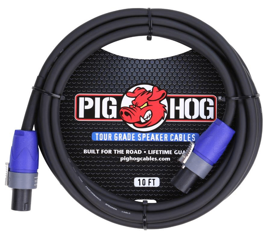 Pig Hog Speaker Cable, 10ft (14 gauge wire) - SPEAKON