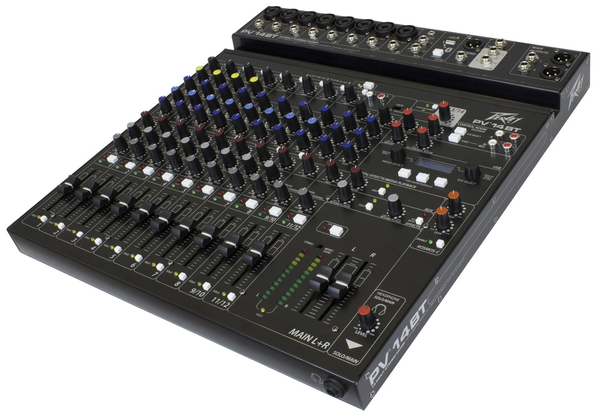 Peavey PV Series "PV-14BT" Compact 14-Channel Mixer with Bluetooth