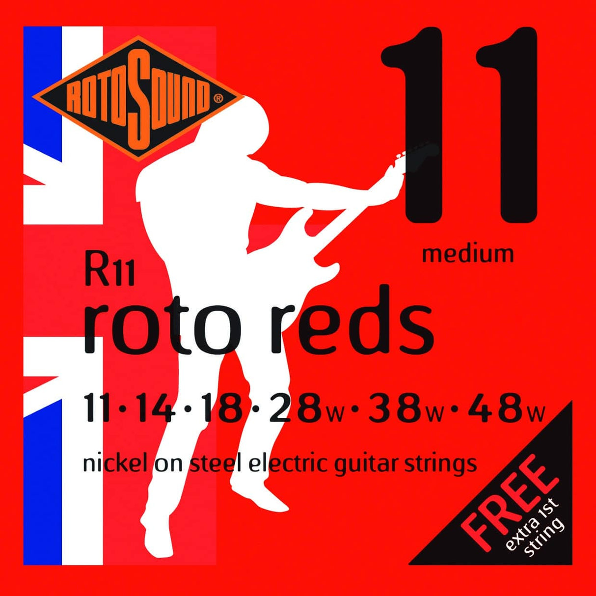 Rotosound R11 Roto Reds Electric Set 11 - 48