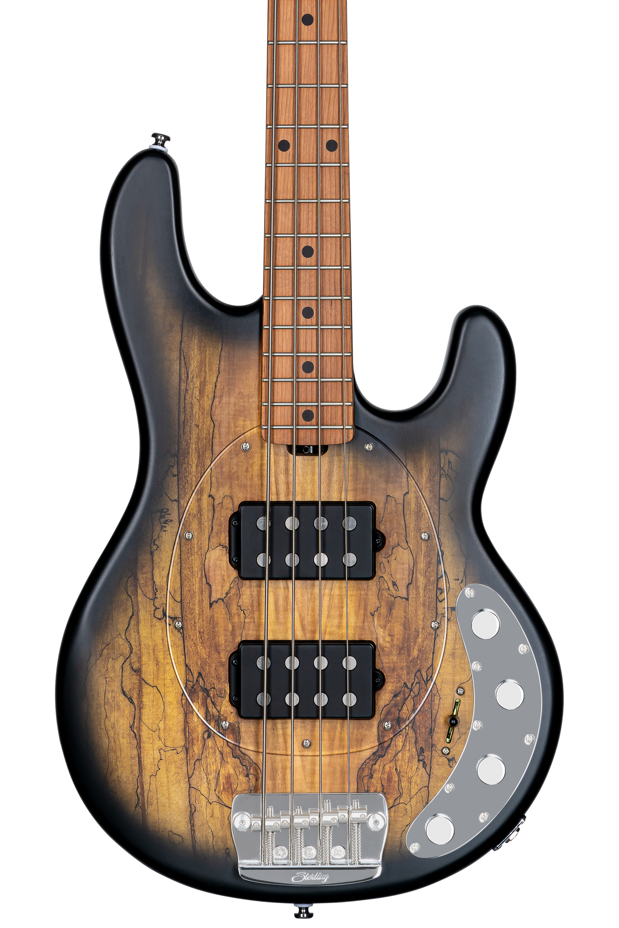 StingRay HH RAY34HH Spalted Maple, Natural Burst Satin