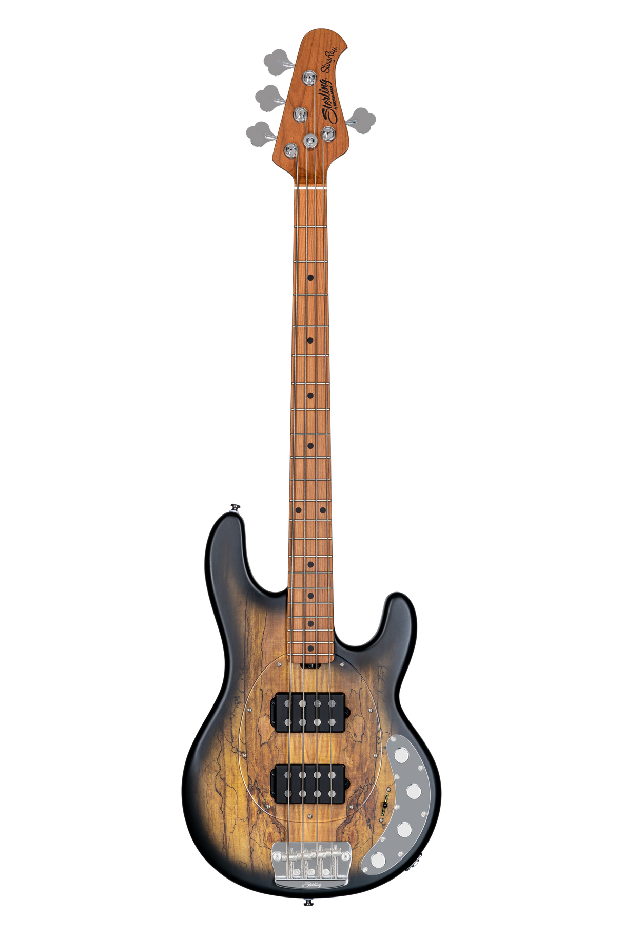 StingRay HH RAY34HH Spalted Maple, Natural Burst Satin