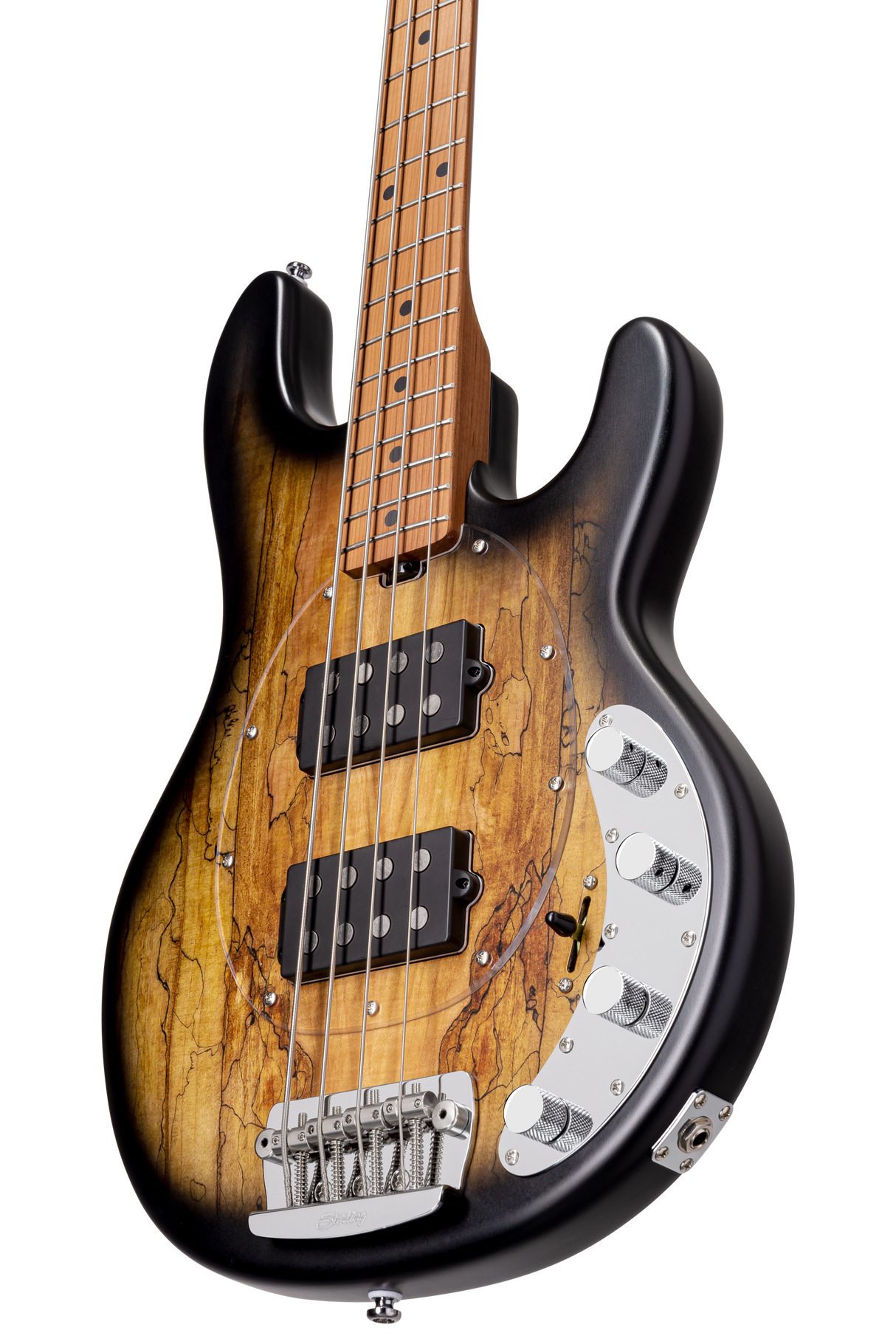 StingRay HH RAY34HH Spalted Maple, Natural Burst Satin