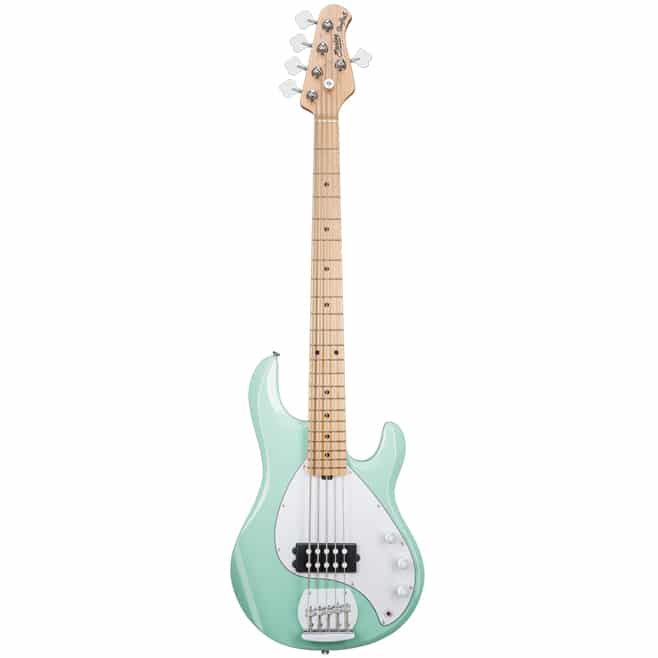 Sterling By Music Man StingRay 5 RAY5 5 String Bass Guitar in Mint Green