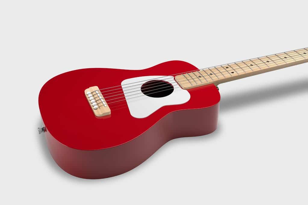 Loog Pro VI Acoustic Guitar in Red - Best 1st Guitar for Kids