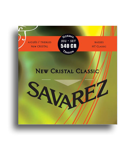 Savarez 540CR New Cristal Classic Normal Tension Classical Guitar String Set