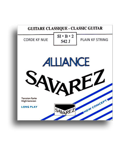 Savarez 542J Alliance HT Classic High Tension (B-2nd) Single Classical Guitar String