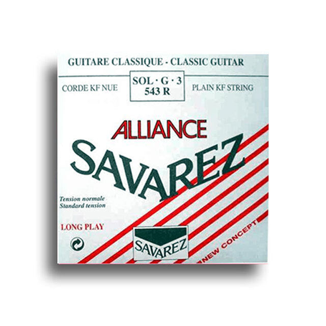 Savarez 543R Alliance Plain KF Standard Tension (G-3rd) Single Classical Guitar String