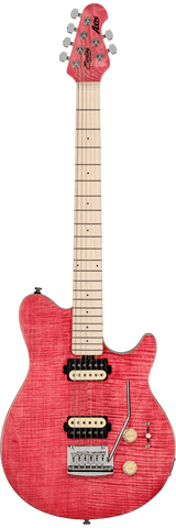 Sterling By Music Man Axis AX3 Flame Maple Top in Stain Pink