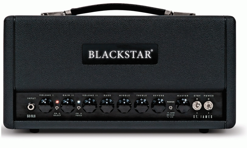 BLACKSTAR ST. JAMES 50 6L6H BLACK  LIGHT 50W 6L6 HEAD