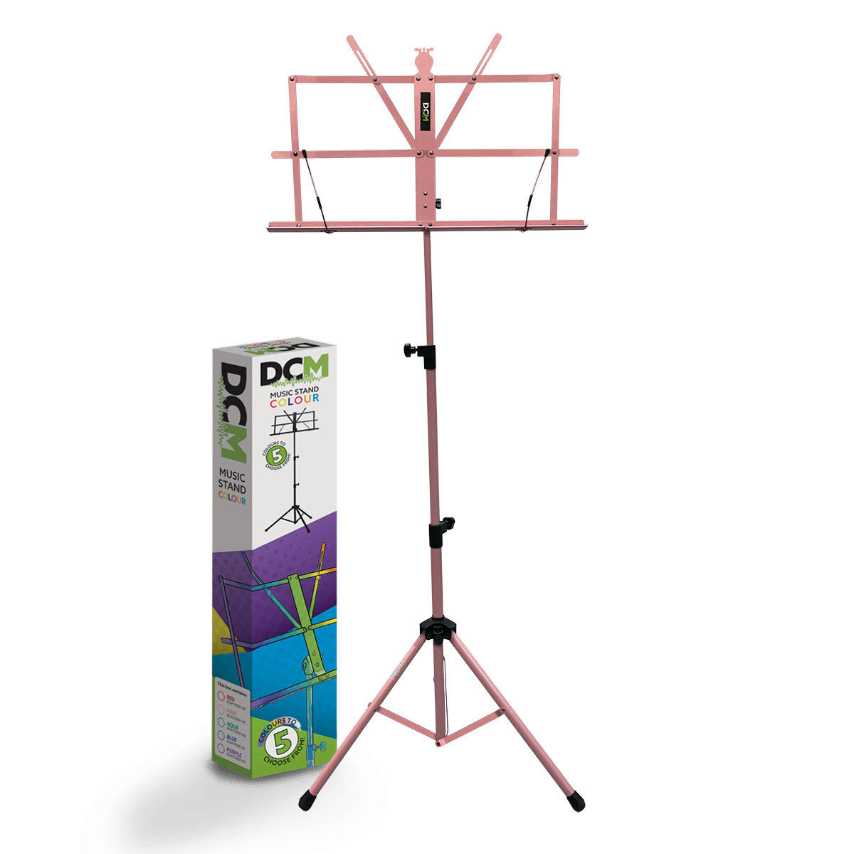 DCM BS01-PK Music Stand Pink inc Carry  Bag