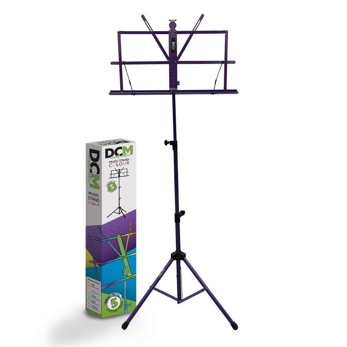 DCM BS01-PU Music Stand Purple inc Carry  Bag