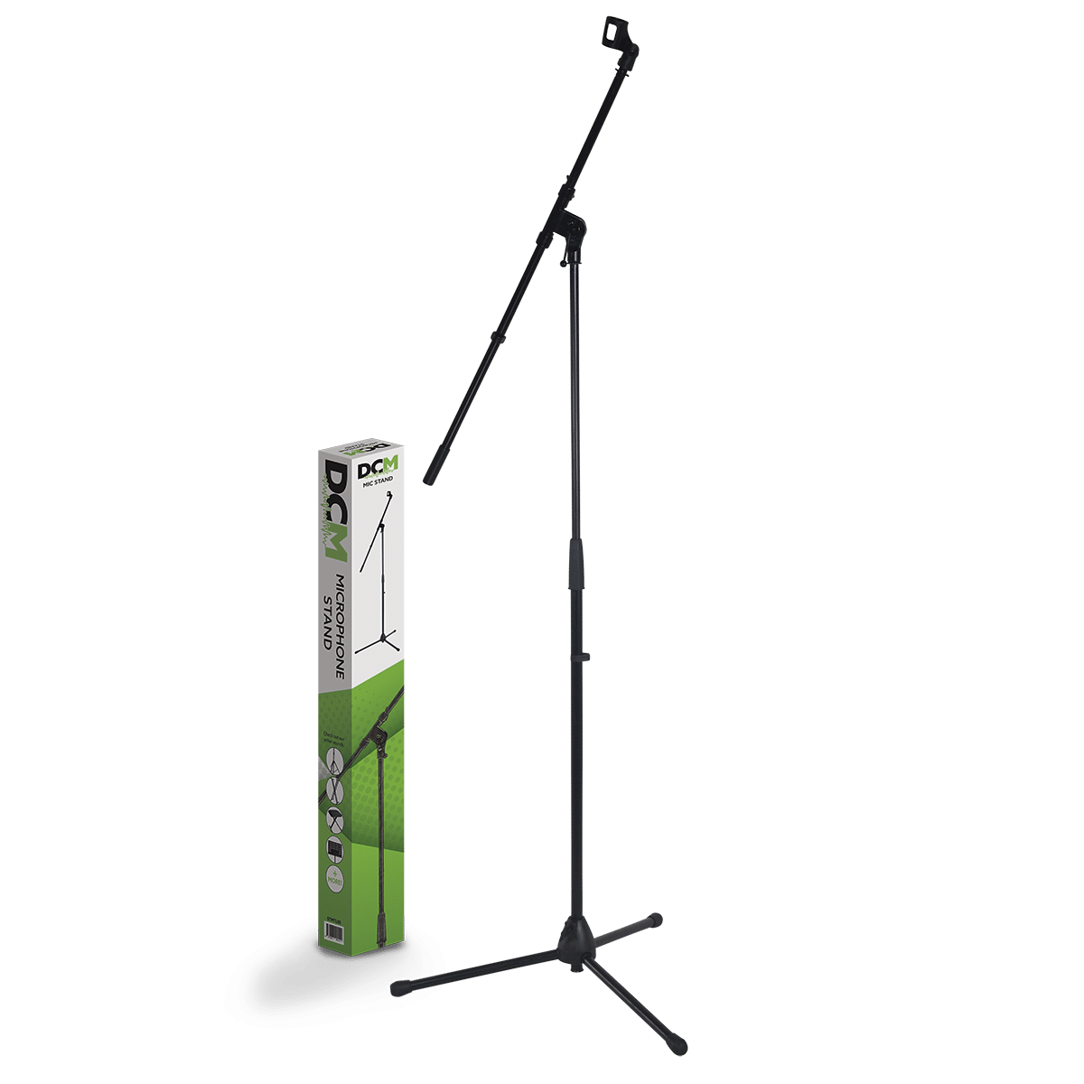 DCM MTL05 Microphone Boom Stand Black with Mic Clip