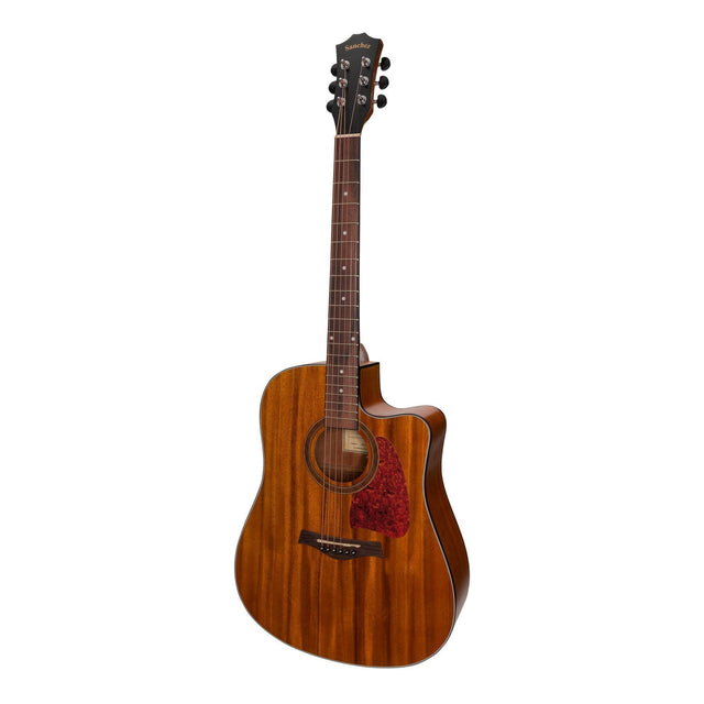 Sanchez Acoustic-Electric Dreadnought Cutaway Guitar (Koa)-SDC-18-KOA