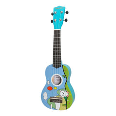 Sanchez 'Friendly Folk' Soprano Ukulele (Blue/Balloon Bear)-SU-F30-2